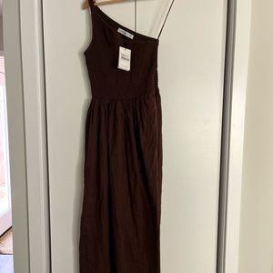 Faithful the Brand Midi Smock One Shoulder